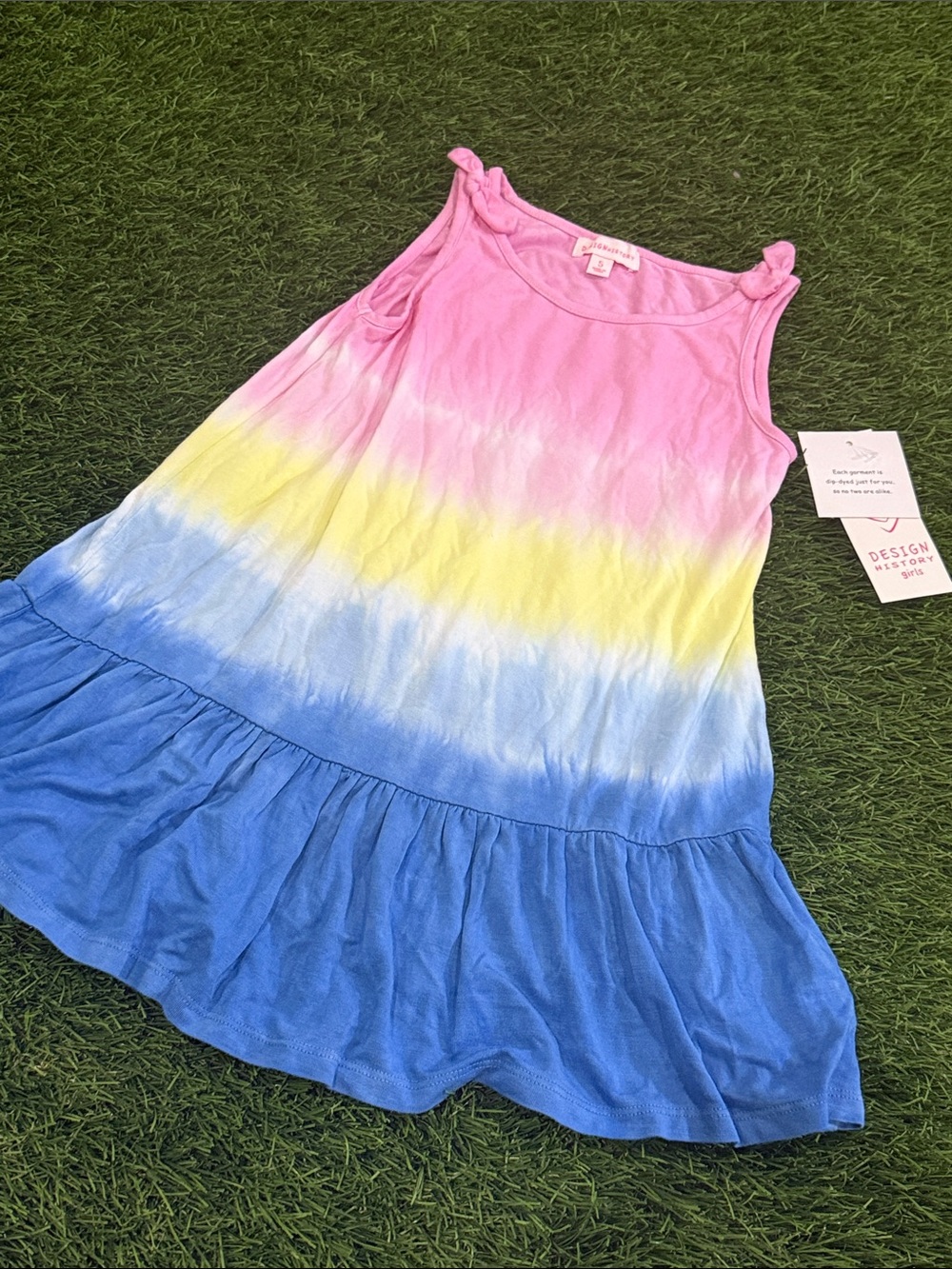 Design History Girls' Tie-Dye Mini Dress